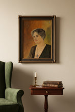 Load image into Gallery viewer, Antique 1920s Oil On Canvas Portrait Of Woman