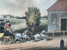 Load image into Gallery viewer, Antique 19th Century English Equestrian Aquatint Engraving Four In Hand By James Pollard