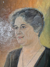 Load image into Gallery viewer, Antique 1920s Oil On Canvas Portrait Of Woman