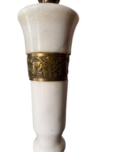 Load image into Gallery viewer, Pair of Antique Marble and Brass Hollywood Regency Lamps