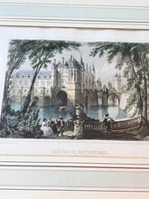 Load image into Gallery viewer, Vintage Etching Print Chateau De Chenonceaux - Vintage AnthropologyVintage Anthropology