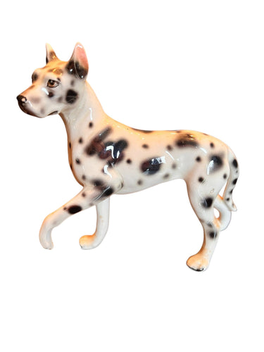 Antique Ceramic Great Dane Dog Statue - Vintage AnthropologyVintage Anthropology