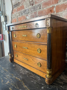 Antique French Empire Style Diminutive Table-Top Chest