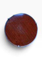 Load image into Gallery viewer, Antique 1900-1930s Mahogany Tray with Pierced Silver Plated Gallery