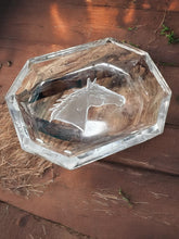 Load image into Gallery viewer, Vintage Art Deco Glass Heinrich Hoffman Equestrian Horse Salt Cellar