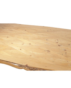French Country Scrubbed Pine Dining Table