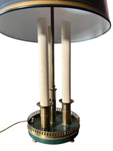Load image into Gallery viewer, Antique Brass and Metal French Tole Bouilotte Lamp