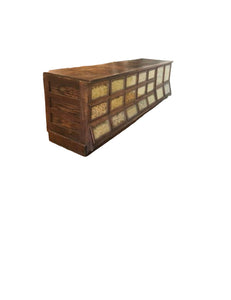 Antique Apothecary Multi Drawer Counter - Vintage AnthropologyVintage Anthropology