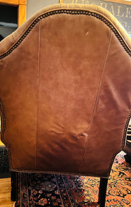 Vintage Chesterfield Tufted Wing  Back Chair