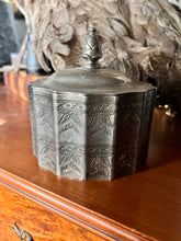 Load image into Gallery viewer, Vintage Silver Plate Metal Trinket Box