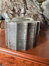 Load image into Gallery viewer, Vintage Silver Plate Metal Trinket Box
