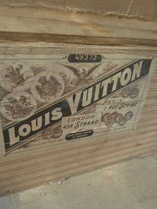 Antique 1800s Louis Vuitton steamer trunk