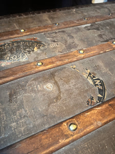 Antique 1800s Louis Vuitton steamer trunk
