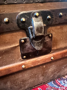 Antique 1800s Louis Vuitton steamer trunk
